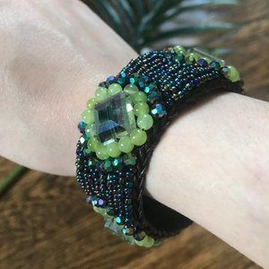 Iridescent Beaded Bracelet